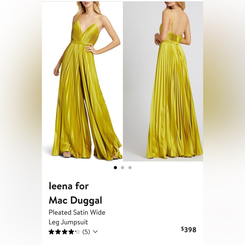 This Ieena for Mac Duggal jumpsuit is AMAZING! This color is sought after!